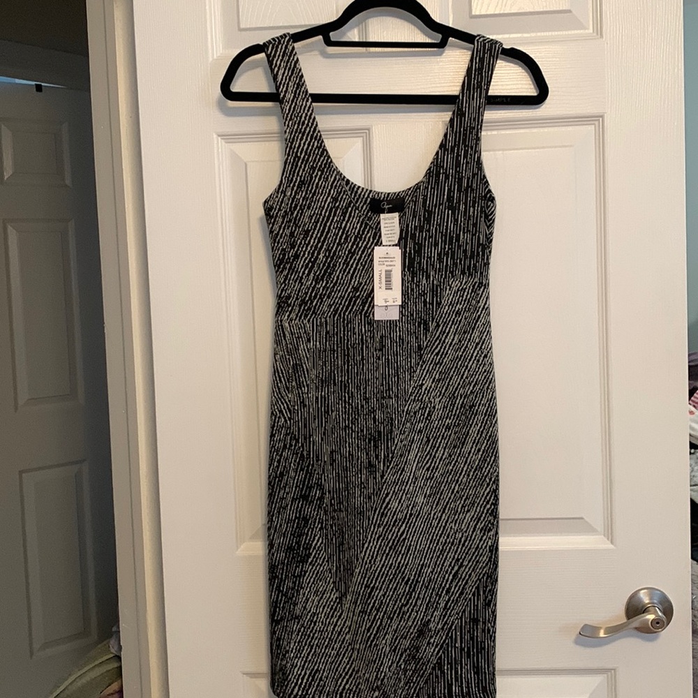 Aqua body-con dress